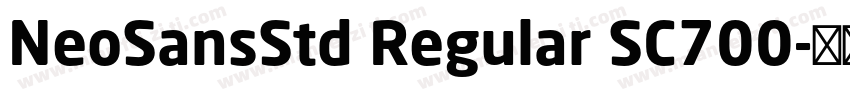 NeoSansStd Regular SC700字体转换
